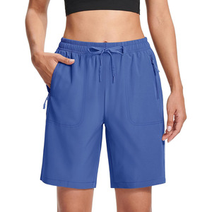 Shorts pour femmes anti-rétrécissement, faible MOQ, couleur unie, respirants, design personnalisé, streetwear, taille personnalisée, shorts pour femmes en vente - Product Image 1