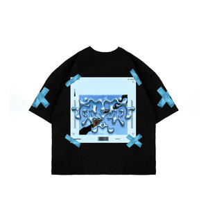 Camiseta de hombre de algodón 100% de alta calidad con logotipo personalizado con estampado gráfico de patrón sólido y último diseño directo de Pakistán - Product Image 3