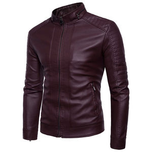 Offre Spéciale hommes séchage rapide en cuir moto veste Stand manches régulières grande taille toile hiver mode porter en gros pas cher prix - Product Image 2