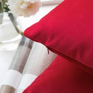 100% Cotton Canvas Cushion Cover Dark Maroon Heavy Duty Decorative Sofa <b>Pillow</b> Case Eco Friendly - Product Image 3