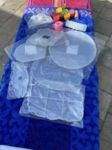 ชุดแม่พิมพ์ถาดเรซิ่น 1 ชิ้น พร้อมแม่พิมพ์จานรองแก้ว 4 ชิ้น และหูจับสีเงิน 2 ชิ้น สำหรับงานแฮนด์เมด ตกแต่งบ้าน DIY ปรับแต่งได้ - Product Image 4