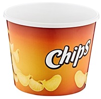 Conteneur de rangement moderne en plastique PP Afossa AK 577 2,2 L avec couvercle hermétique, idéal pour les collations, les soirées cinéma, léger, durable, multi-usages