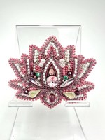 Broches en perles de verre artisanales de créateur - Accessoires de haute qualité avec couleur et forme personnalisées, design moderne, cadeaux pour baby shower