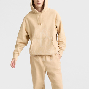 Haute qualité Logo personnalisé hommes 100% coton pull à capuche français éponge vierge surdimensionné pour automne bricolage motif - Product Image 5