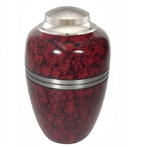 Black Finish High Quality Brass Metal Cremation Urn with <b>Tabletop</b> Vase Function for Human Ashes <b>Storage</b> - Product Image 2