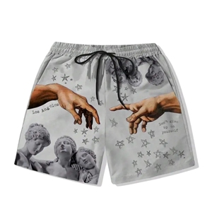 Short de jogging pour hommes sur mesure nouveau style décontracté solide tricoté fermeture à cordon couleur personnalisée fabriqué au Pakistan - Product Image 3