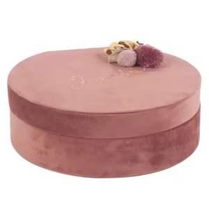 Boîte à bijoux en verre violet avec cadre en métal de forme carrée pour femmes/filles, décoration de table à domicile - Product Image 4