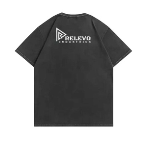 เสื้อยืดคุณภาพสูงสไตล์วินเทจ ยูนิเซ็กส์ ผ้าฝ้าย ลุคขาดๆ ซักแบบวินเทจ สตรีทแวร์ ลำลอง ขายส่งจำนวนมาก - Product Image 1