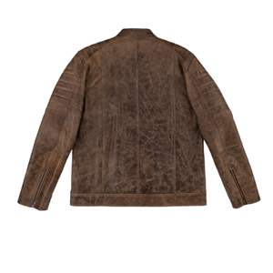 แจ็กเก็ตหนังนิ่มกลางแจ้งสำหรับผู้ชายและซิปปิดจากโรงงานดีไซน์ที่ดีที่สุด - Product Image 2