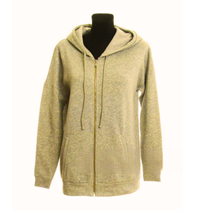 Nouveau sweat à capuche tendance à fermeture éclair pour femmes sweat-shirt à logo personnalisé avec poche à cordon de serrage avant pour l'hiver - Product Image 1