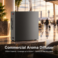 DANQ Diffuser Aroma HVAC Profesional Terpasang di Dinding Kontrol Tombol 1000ml 5000m³ Logam untuk Proyek Hotel Mal Bandara OEM ODM