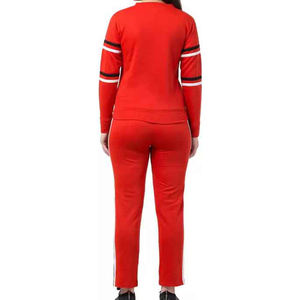 Women's Custom Logo 2-Piece Heavyweight Fitness Jogger Track Suits Solid Pattern Ladies Full Customization Tracksuit - Product Image 6