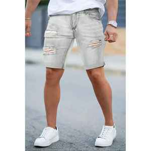 Pakistan Made High Quality <b>Men's</b> <b>Jeans</b> Shorts Comfortable Cotton Fabric Casual Style with Color Contrast Price - Product Image 1