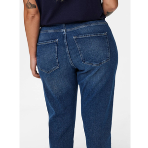 Pantalones vaqueros ajustados de tendencia para mujer con etiqueta personalizada de gran calidad Pantalones elásticos de Vaqueros cintura alta para mamá para mujer Servicio OEM - Product Image 6