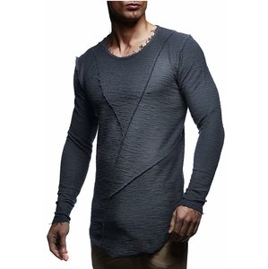 T-shirts à manches courtes pour hommes, col rond, coupe régulière, couleur unie, respirants, personnalisables, 100% coton - Product Image 5