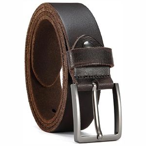 Nuevo 2025, superventas, cinturón de cuero con hebilla de Pin para hombre de cuero genuino, cinturones de cuero informales de negocios a la moda - Product Image 3