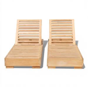 Tumbona Moderna de Madera de Teca Ajustable, Resistente a los Rayos UV, Ecológica y Duradera, Muebles de Exterior para Piscina, Playa y Jardín - Product Image 2