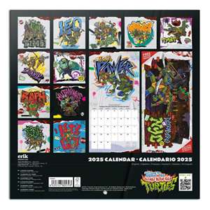 For Teenage Mutant Ninja Turtles 2025 Table <b>Calendar</b> Paper Printing for Office Promotion Photo Frame - Product Image 2