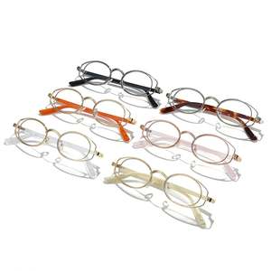 Gafas con Logotipo Personalizado 2025, Monturas de Gafas Redondas Dobles de Metal, Ovaladas, Anti Luz Azul, para Hombre y Mujer - Product Image 5