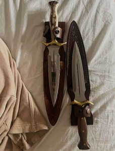 High Quality J2 Steel Brass <b>Clip</b> New Fashion Handmade OEM Custom Camping Bush Craft Hunting Knife with Strong Deer Stag Handle - Product Image 3