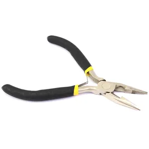 Hair Extension Pliers With 3 Holes Red Black Rubber Grip Handle Pliers For Hair Extension Multi Purpose Hair Plier