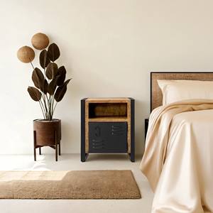 Table de chevet en bois au design moderne Kansas pour chambre à coucher, salon, salle à manger, hôtels, avec emballage postal inclus - Product Image 1