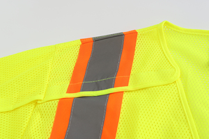 Gilet haute visibilité solide avant maille dos gilet de sécurité à manches courtes vêtements réfléchissants vêtements de travail uniforme 2025 - Product Image 6