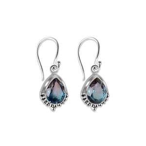 Pendientes colgantes de Alejandrita, pendiente de gotas de plata 925, regalo de piedras preciosas de Alejandrita doble para esposa, Regalo para mamá - Product Image 6