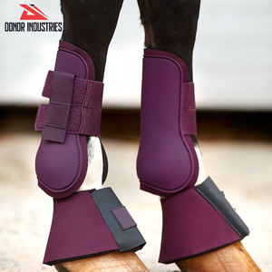 Color púrpura con logotipo propio El mejor proveedor Uso para el cuidado de caballos La más alta calidad Nueva llegada Botas de caballo ajustables - Product Image 6
