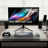 Monitor Curvo para Juegos de 23.8/27 Pulgadas, 180Hz, 2K QHD, 1ms, IPS, para Mini PC de Escritorio, Pantalla LCD, Venta al Por Mayor