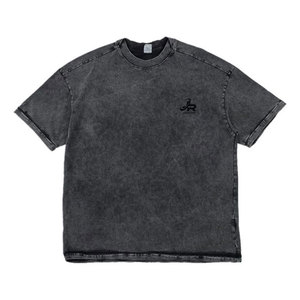 T-shirt délavé à l'acide fabriqué avec des matériaux de haute qualité, tissu en coton léger et doux, collection été, t-shirt délavé à l'acide pour homme - Product Image 1