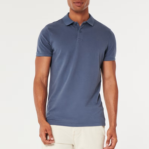 Polo d'entreprise personnalisé 98% coton 2% élasthanne Coupe ajustée Polo confortable Polo à étiquette privée - Product Image 1