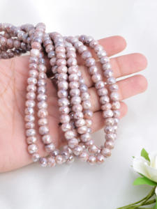 ลูกปัดทรงกลมเหลี่ยมเพชรพลอยซิลิมาไนต์ 16 นิ้ว 4 เส้น สำหรับทำเครื่องประดับอัญมณีชั้นดี - Product Image 3