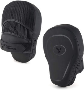 Mitaines d'entraînement de boxe en cuir de vachette de haute qualité d'usine OEM Offres Spéciales coussinets de cible Arts martiaux et gants de boxe - Product Image 4