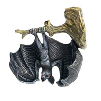 Sculpture murale de chauve-souris Vampire en résine, créative suspendue à l'envers et aspirant la chauve-souris de sang pour la cour, le jardin, la maison, Statue