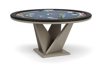 Table de roulette de casino de luxe moderne personnalisable pliable et portable ensemble de poker en bois vente directe de motifs ovales carrés de meilleure qualité