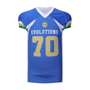 Ensemble de maillots de football américain XL et grande taille de haute qualité pantalon de sport en polyester respirant Prix direct usine par sublimation - Product Image 1