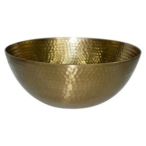 Ensaladera de Metal de alta calidad que mezcla vajilla única para el hogar diseño elegante duradero empaquetado en cartón regalos de inauguración de la casa - Product Image 1