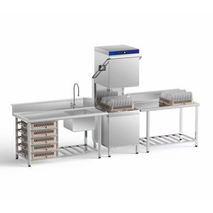 <span class=keywords><strong>Lave</strong></span>-<span class=keywords><strong>vaisselle</strong></span> <span class=keywords><strong>professionnel</strong></span> de type hotte, construction en acier inoxydable, pour une utilisation intensive - Product Image 4