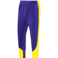 Celana Training Sepak Bola Custom 100% Poliester, Pakaian Olahraga Tim, Grosir, Cepat Kering, Slim Fit, Kancing Tekan, Unisex