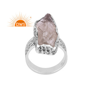 Natural High Quality <b>Green</b> Amethyst Gemstone Sterling Silver Oxidized Antique Ring Jewelry Manufacturers - Product Image 1