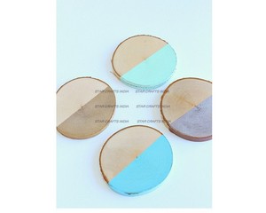 Handcraft Acacia Best Coasters for Drinks Acacia Wood Best Coasters Eco-friendly Drink Best Coasters for Glass & Candles - Product Image 3