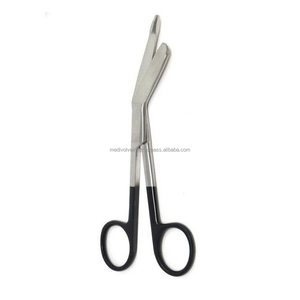 Tijeras para Vendajes Lister Alemanas de 5.5 Pulgadas, Acero Inoxidable Negro, Tijeras Manuales Duraderas para Enfermeras, Certificación CE ISO, OEM ODM, Venta al por Mayor - Product Image 2