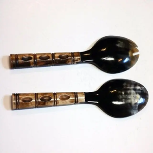 Juego de utensilios de cocina de madera Cucharas de madera Espátula para cocinar Diseño de vasija elegante para uso doméstico Cuchara de servicio de paleta de madera por FWE - Product Image 5