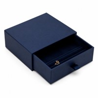 Boîtes à bijoux coulissantes personnalisées en papier rigide avec logo pour colliers, bagues, boucles d'oreilles, bracelets, écologiques