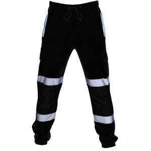 Pantalones DE TRABAJO DE SEGURIDAD duraderos, diseño de múltiples bolsillos con portaherramientas, poliéster resistente al desgaste para ropa de trabajo profesional - Product Image 2