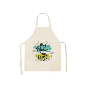 Diseño personalizado Unisex 100% Material de algodón Respetuoso con el medio ambiente Fácilmente lavable Cómodo delantal de cocina - Product Image 2