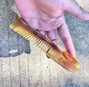 Peine de cuerno de calidad superior tallado a mano - Product Image 6