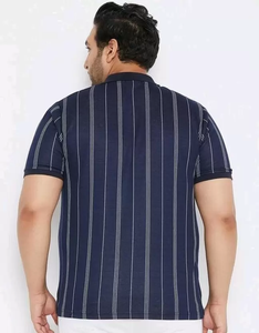 เสื้อยืดคอตตอนถักลายทางผู้ชาย Proelegance ผ้าฝ้าย 100% - Product Image 2