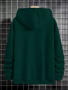 Sudadera con capucha térmica polar de algodón 100% personalizada al por mayor para hombre, Sudadera con capucha bordada de otoño para deportes de invierno - Product Image 2